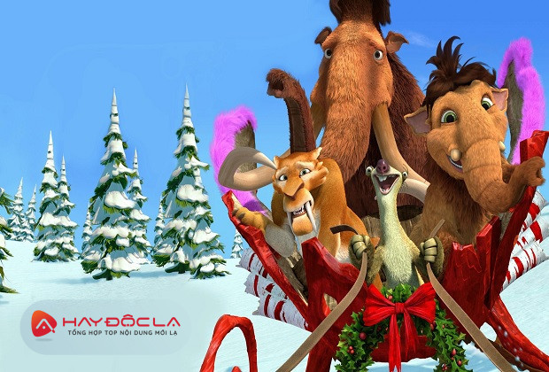bộ phim hoạt hình về giáng sinh (noel) hay nhất - Ice Age: A Mammoth Christmas